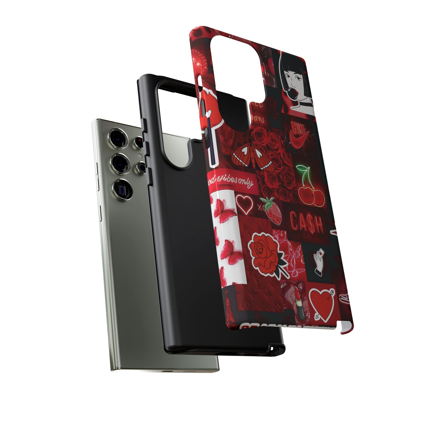 Red Pop Art Neon Vibes Phone Case