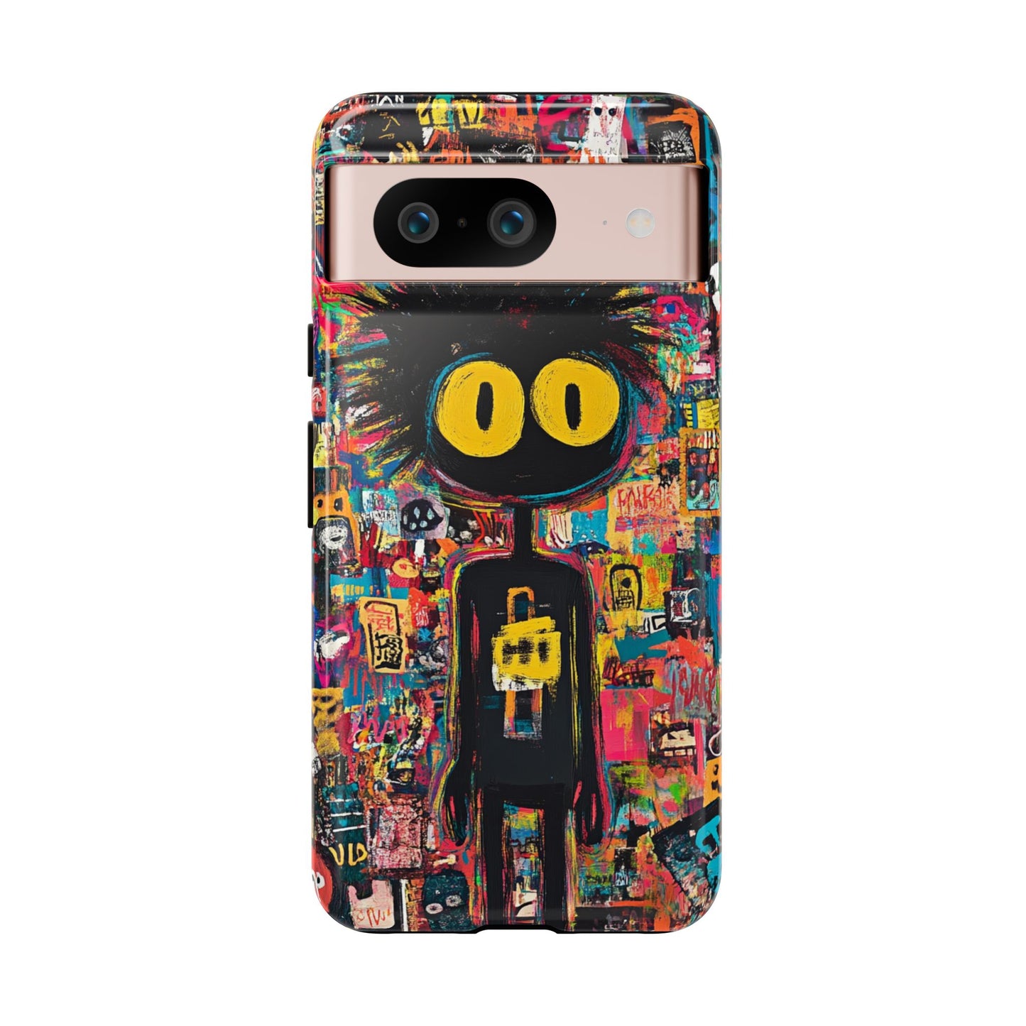 Urban Art iPhone Case – Basquiat Graffiti Style Cover - iPhone, Samsung & Google Pixel Cover - Artistic Painting Case,  Art Lover Gift