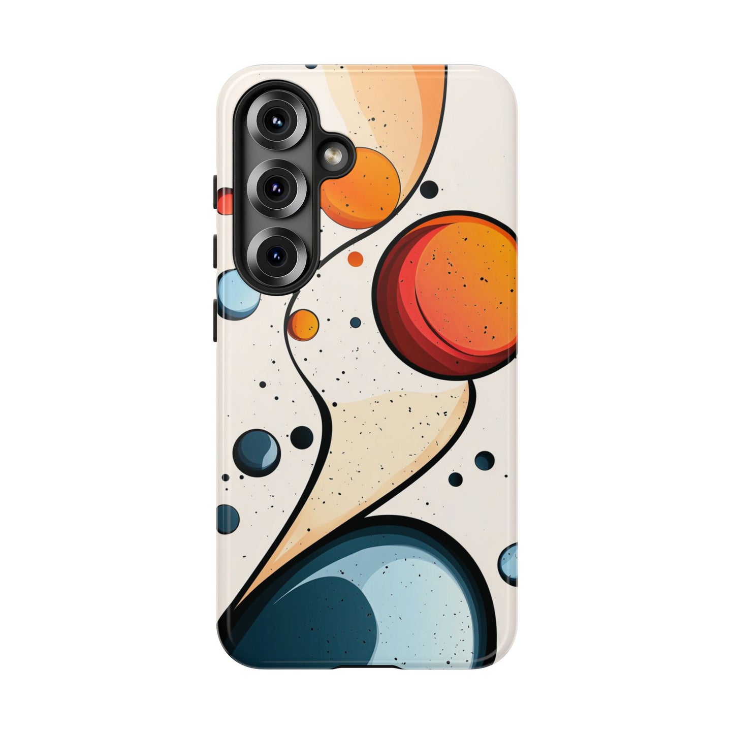 Solar Drift – Abstract Orbital Phone Case for iPhone, Samsung & Pixel