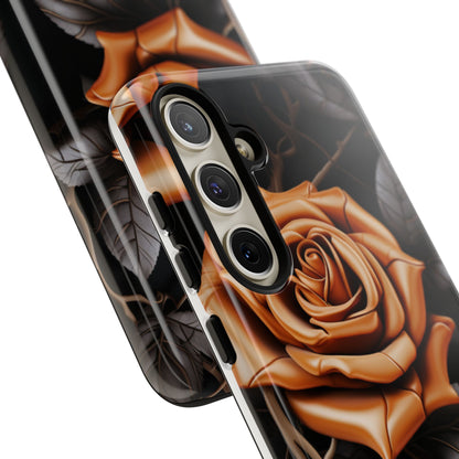 Midnight Gold Rose Mobile Case