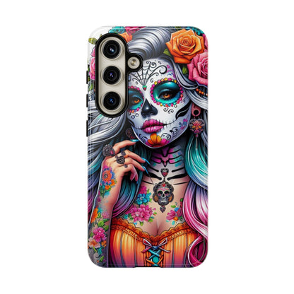Sugar Skull Goddess – Día de los Muertos Floral Queen Mobile Cover