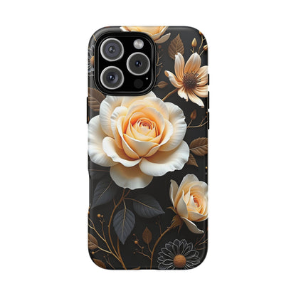 Elegant 3D Floral Design, Botanical Phone Case design for Iphone.