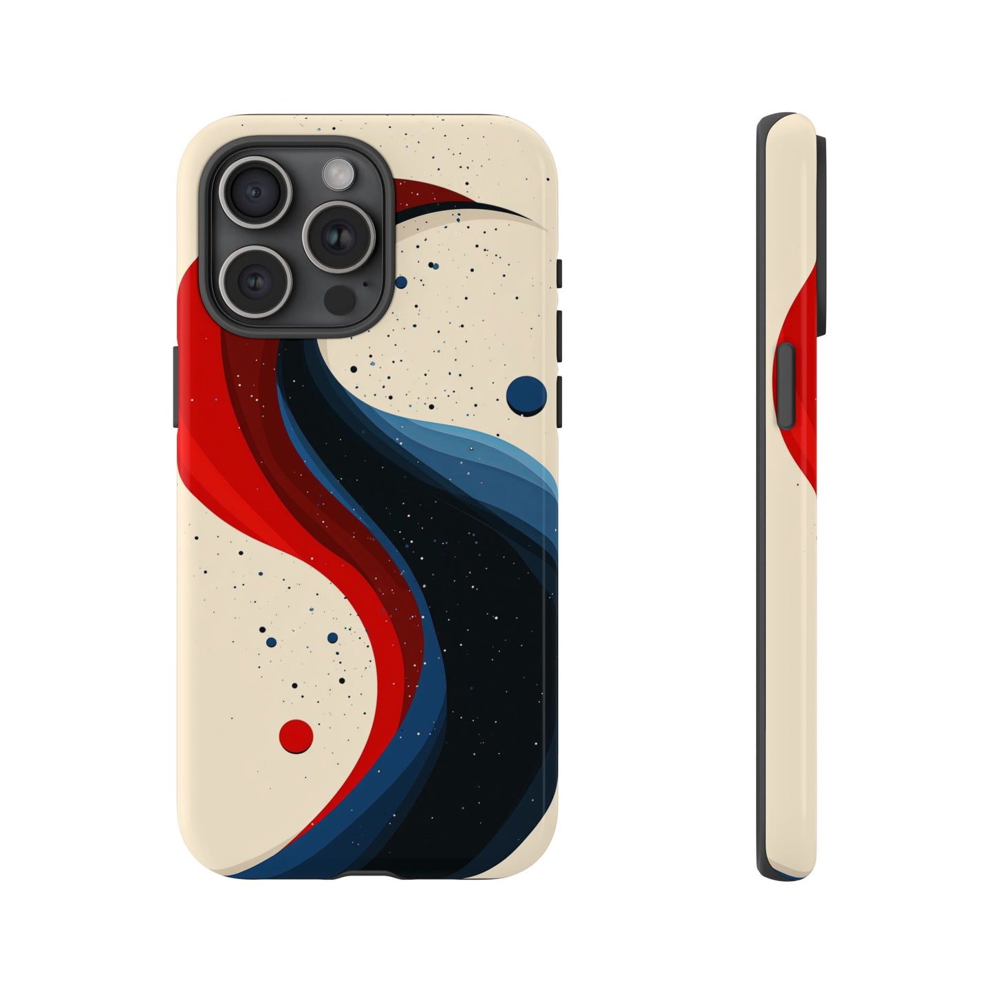Galactic Drift – Cosmic Wave Abstract Phone Case for iPhone, Samsung & Pixel