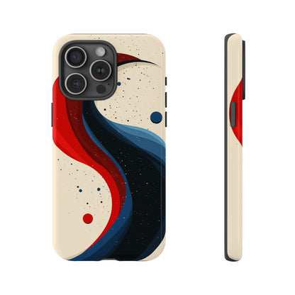 Galactic Drift – Cosmic Wave Abstract Phone Case for iPhone, Samsung & Pixel