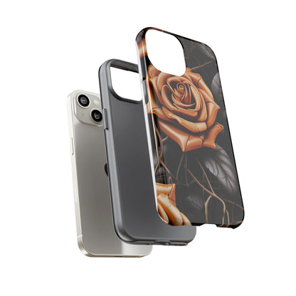 Midnight Gold Rose Mobile Case
