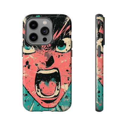 Rage Unleashed | Retro Scream Manga Phone Case for iPhone, Samsung & Pixel