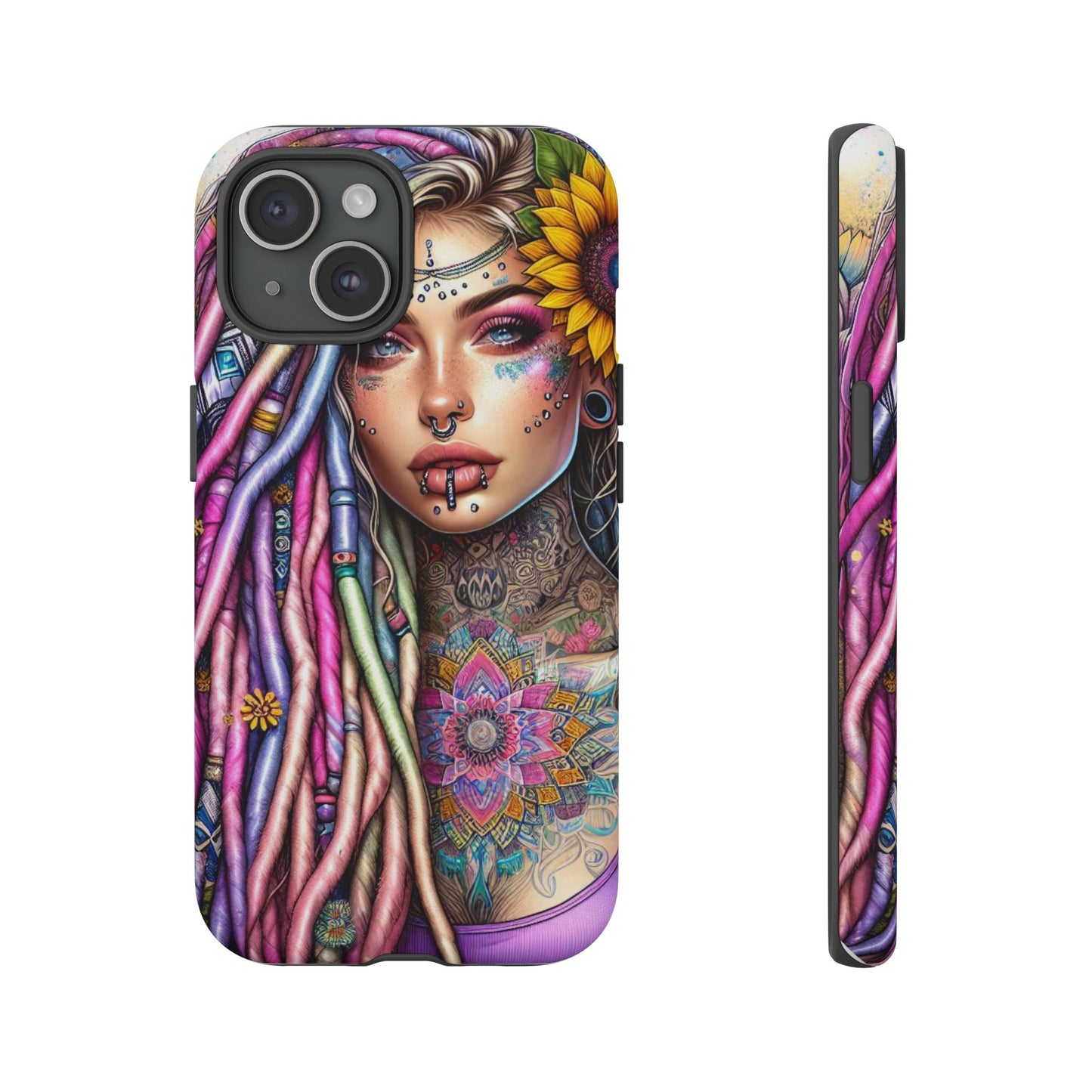 Boho Mandala Goddess – Ethereal Tattoo Art Mobile Cover