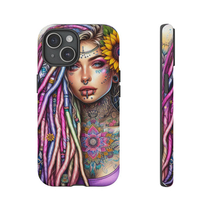 Boho Mandala Goddess – Ethereal Tattoo Art Mobile Cover