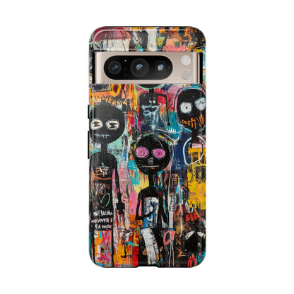 Basquiat Art iPhone Case – Modern Urban Graffiti Design - iPhone, Samsung & Google Pixel Cover - Artistic Painting Case,  Art Lover Gift
