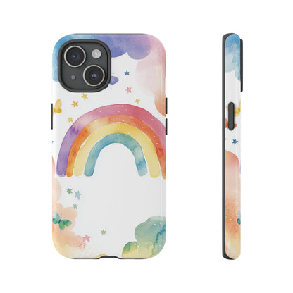 Rainbow Whimsy Watercolor Phone Case for iPhone, google Pixel & Samsung