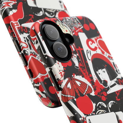 Bold Red & Black Ace Card Phone Case