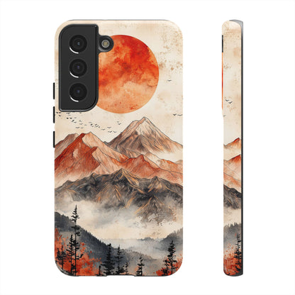 Boho Mountain Sunrise Phone Case for iPhone, Pixel & Samsung