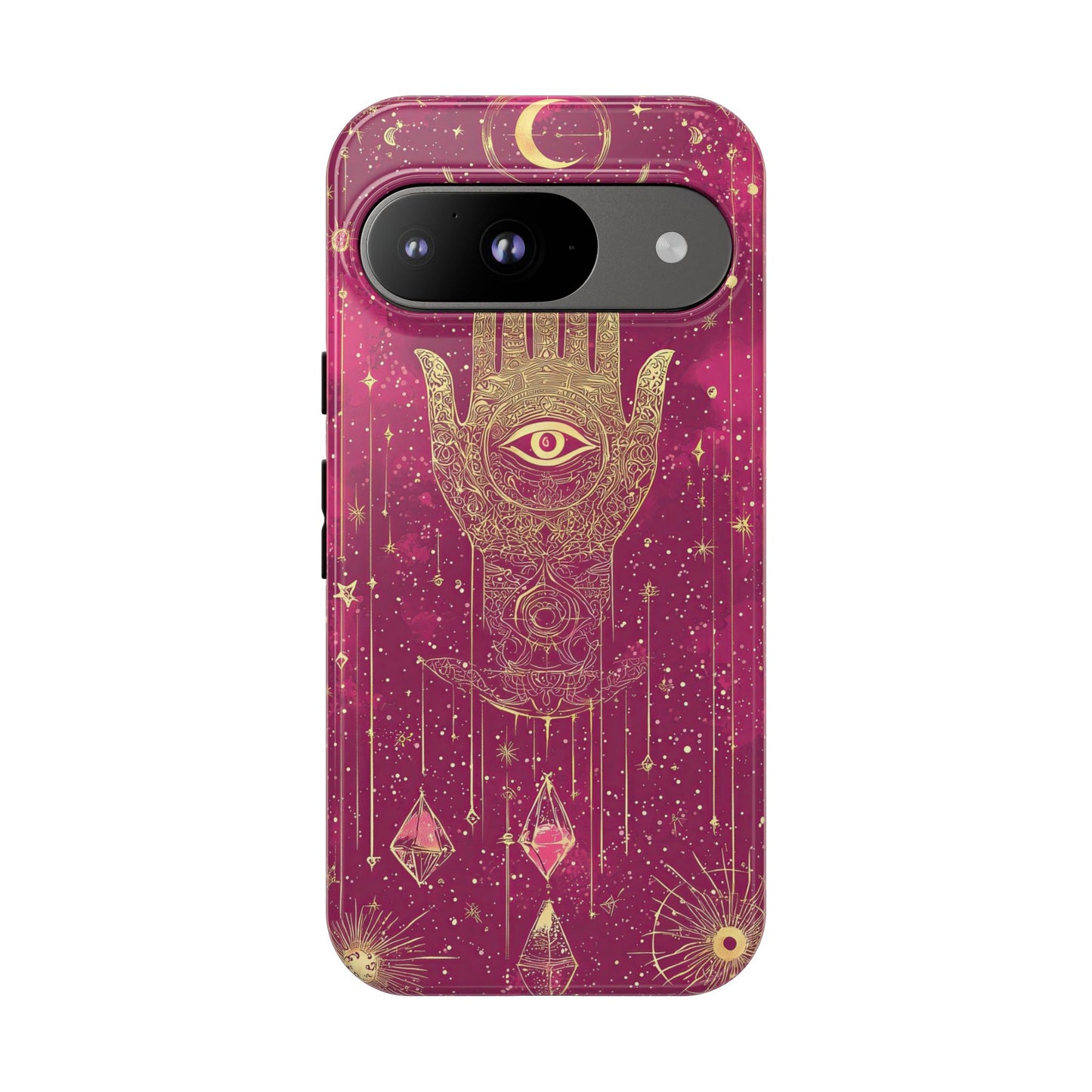Cosmic Hamsa Boho Phone Case for iPhone, Pixel & Samsung