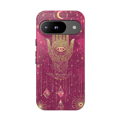 Cosmic Hamsa Boho Phone Case for iPhone, Pixel & Samsung