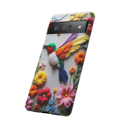 Elegant Hummingbird with Floral Mosaic Design | Nature's Artistic Vibes | Pixel 8 pro