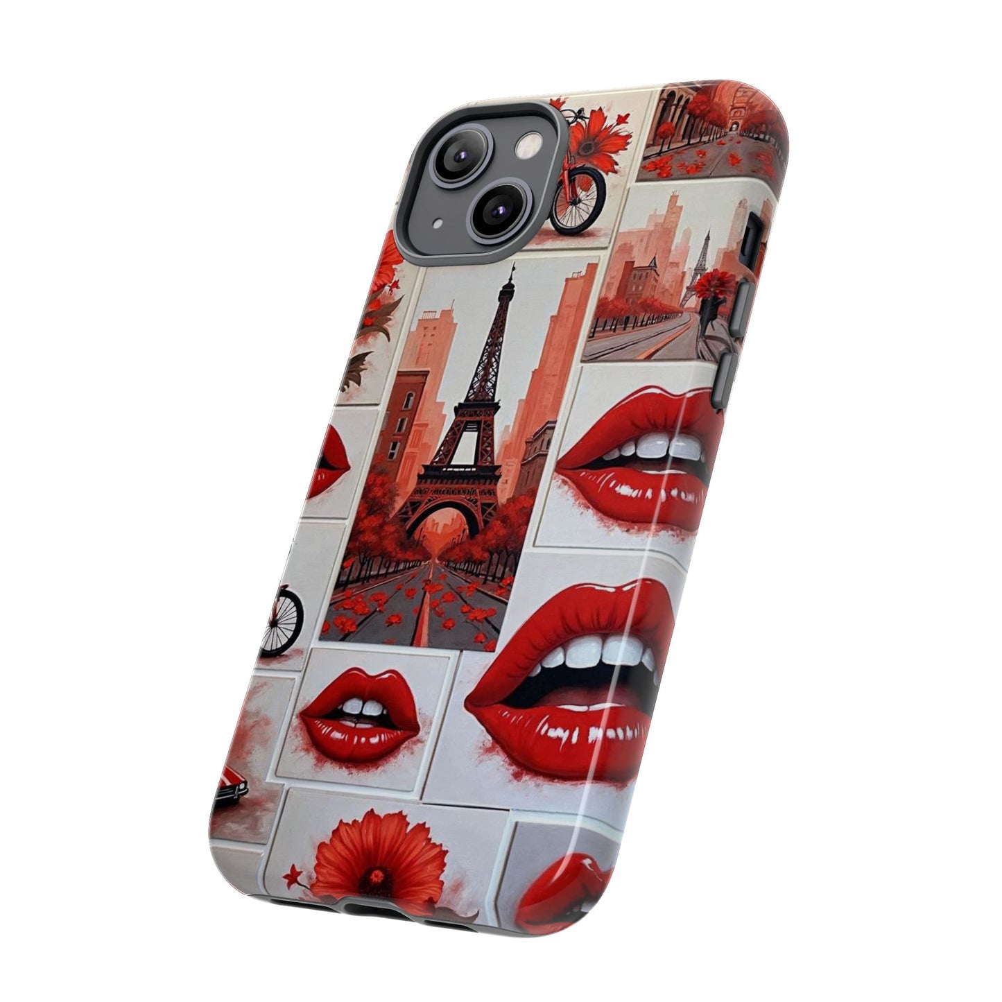 Red Lips & Eiffel Tower Phone Case