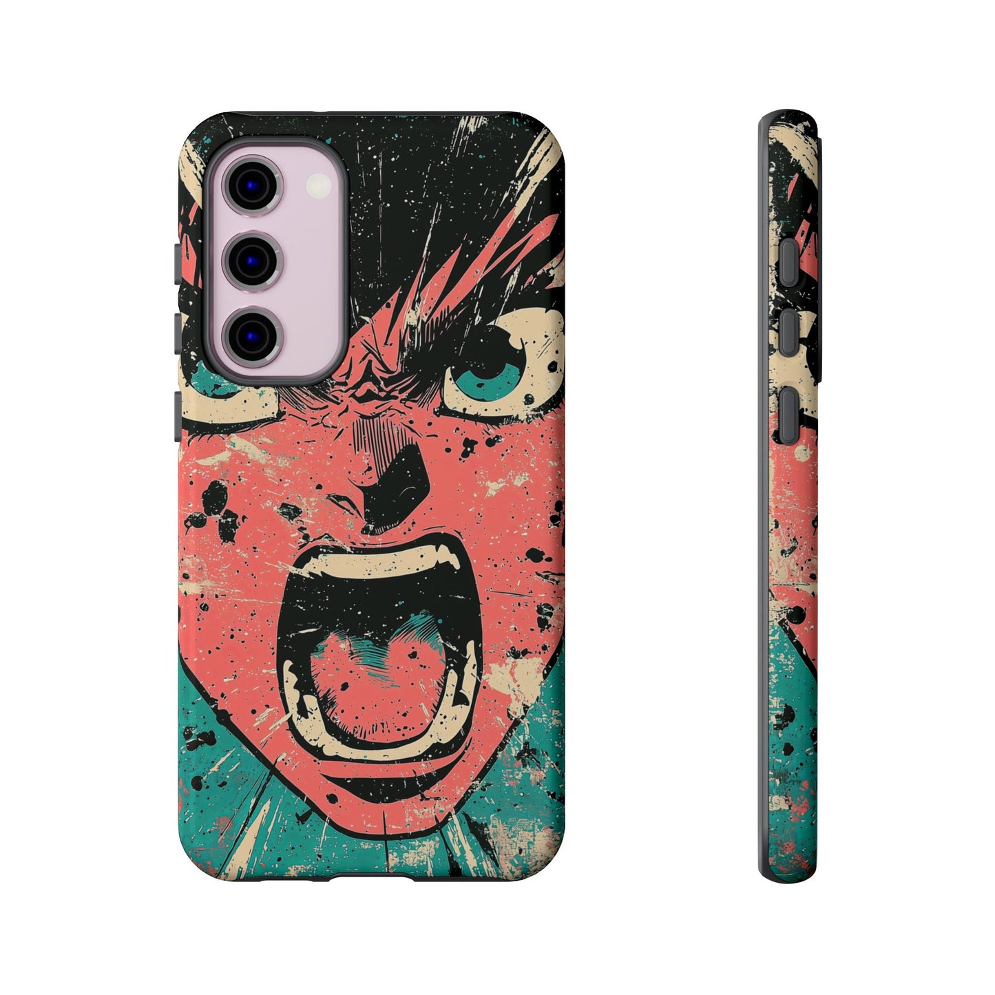 Rage Unleashed | Retro Scream Manga Phone Case for iPhone, Samsung & Pixel