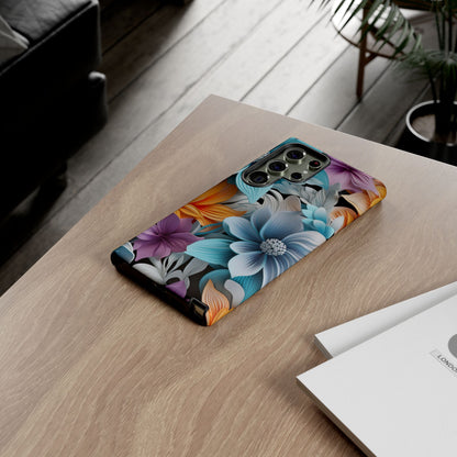 Elegant 3D Floral Bloom Mobile Case – Vivid & Artistic