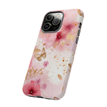 Blush Elegance Floral Mobile Case