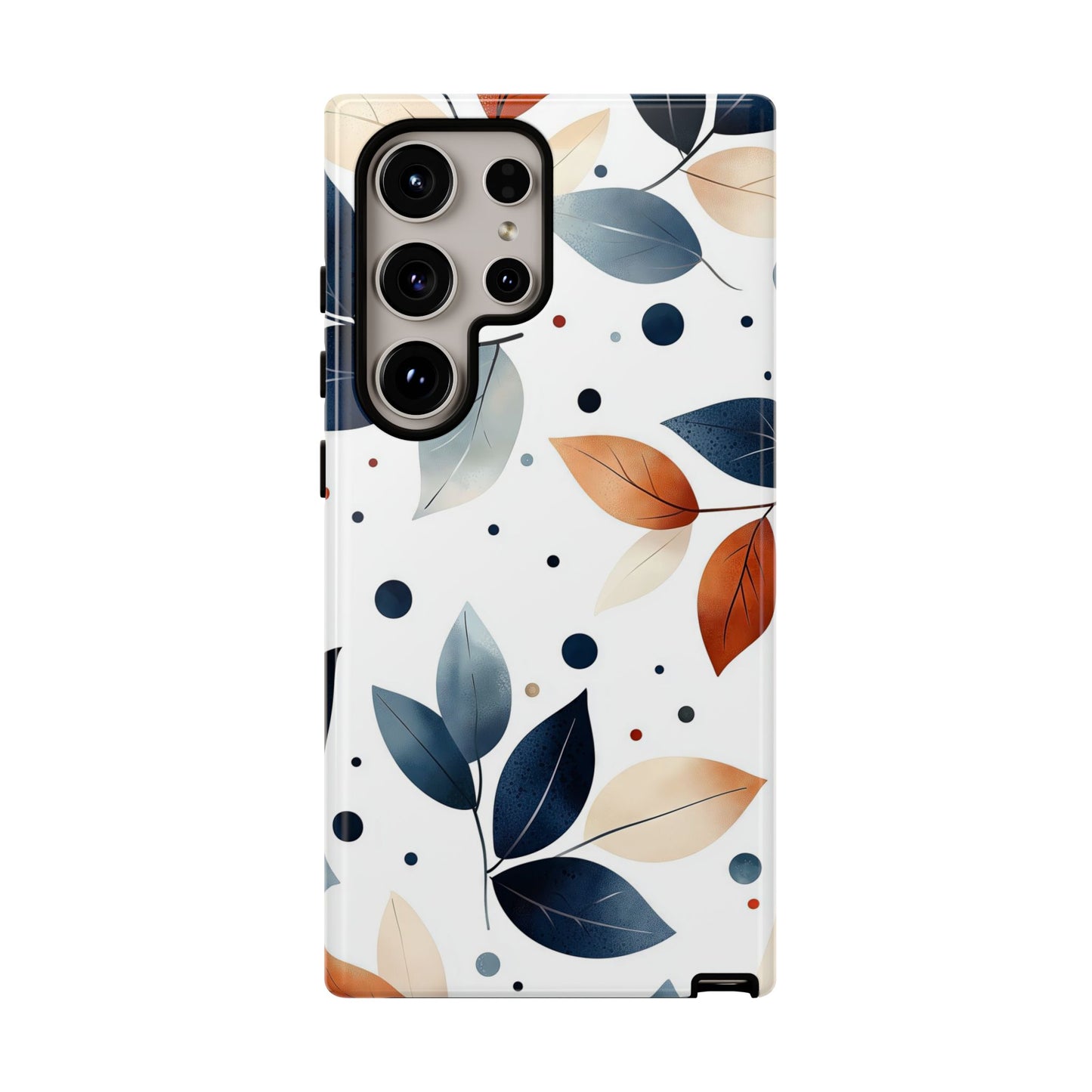 Autumn Breeze Leaf Pattern Phone Case | Elegant Botanical Design for iPhone, Samsung & Google Pixel