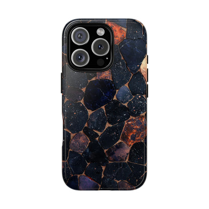 Dark Midnight Terrazzo Phone Case for iPhone, Google Pixel, Samsung