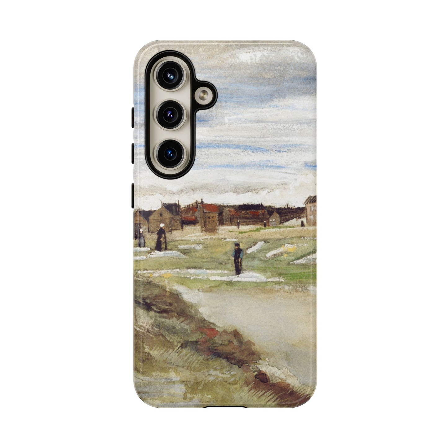 Van Gogh Village Painting Phone Case - iPhone, Samsung, Pixel - Art Print Cover, Gift for Art Lovers
