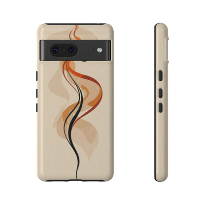 Feminine Flame: Abstract Grace Phone Case for iPhone, Samsung & Pixel