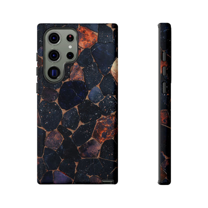Dark Midnight Terrazzo Phone Case for iPhone, Google Pixel, Samsung