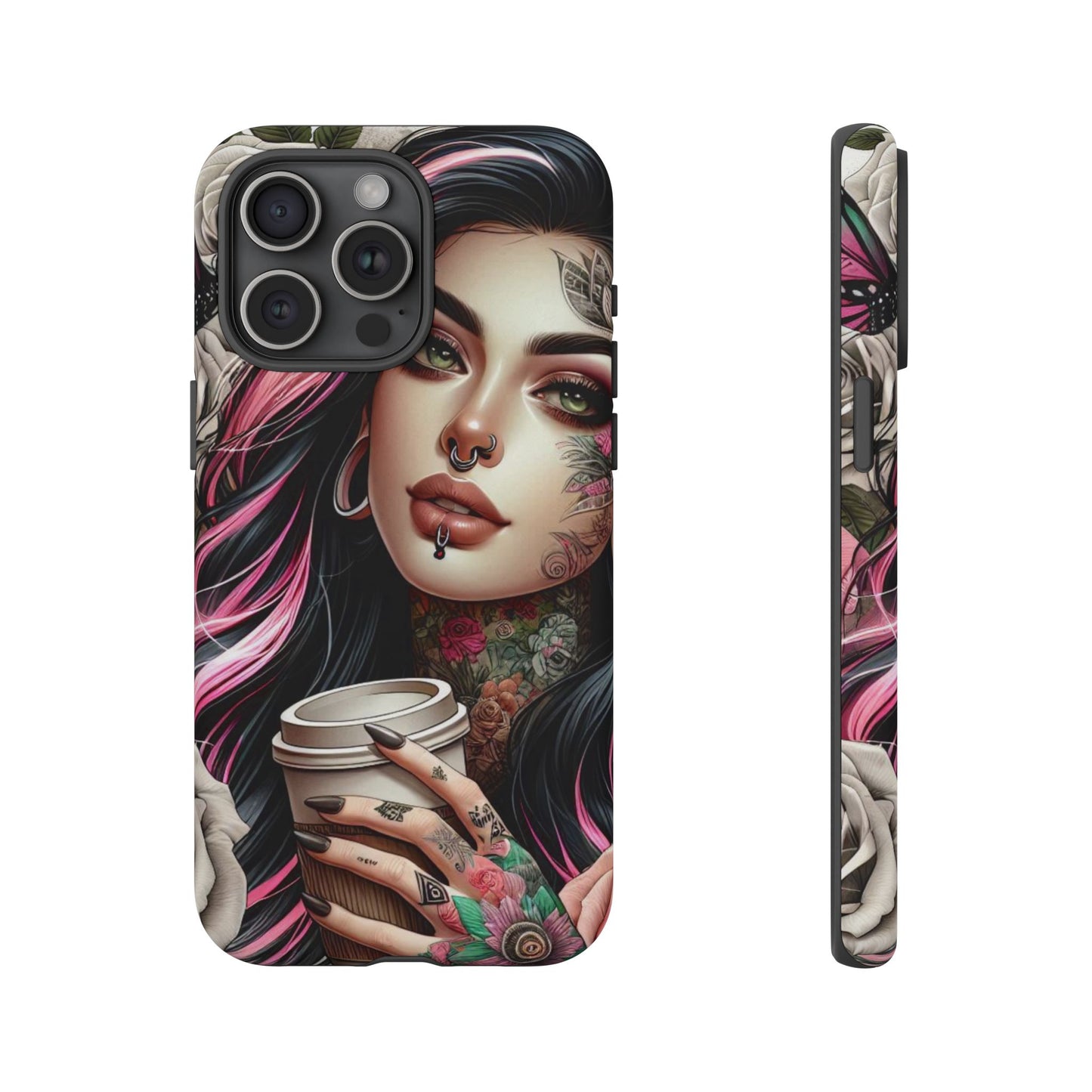 Gothic Rose Coffee Queen Mobile Case