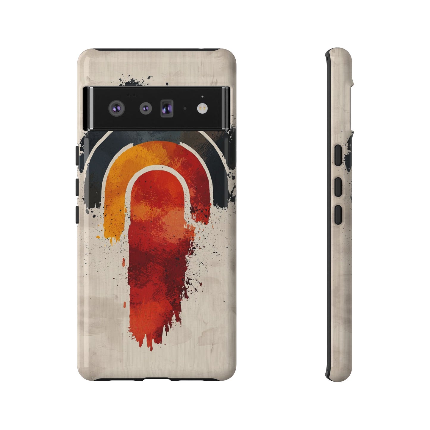 Boho Retro Splash Rainbow Phone Case for iPhone, Pixel & Samsung