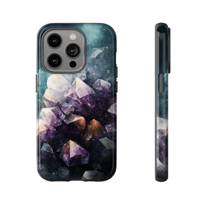 Galactic Amethyst Stones Phone Case for iPhone, Samsung & Google Pixel