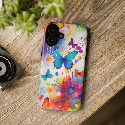 Vibrant Watercolor Butterfly Mobile Case