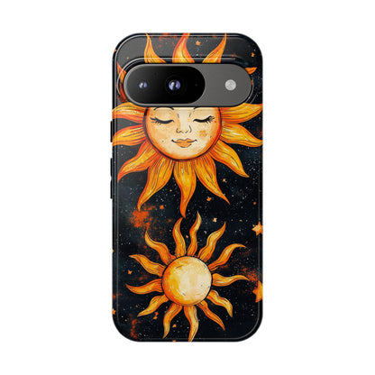 Celestial Sun & Moon Boho Phone Case for iPhone, Pixel & Samsung