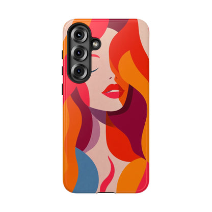 Flame Muse – Abstract Goddess Phone Case for iPhone, Samsung & Pixel