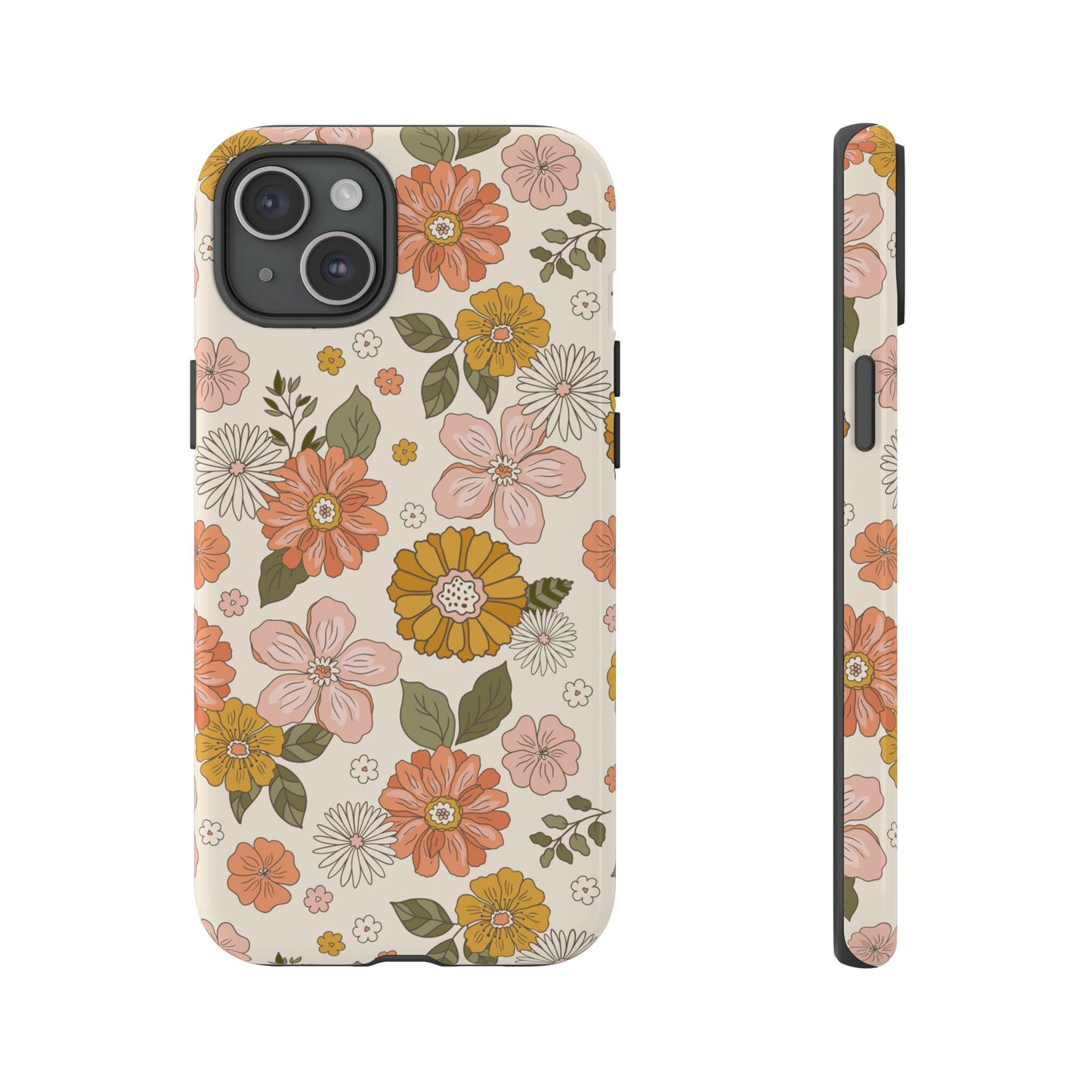 Retro Floral Phone Case - Vintage Aesthetic for iPhone, Samsung & Google Pixel