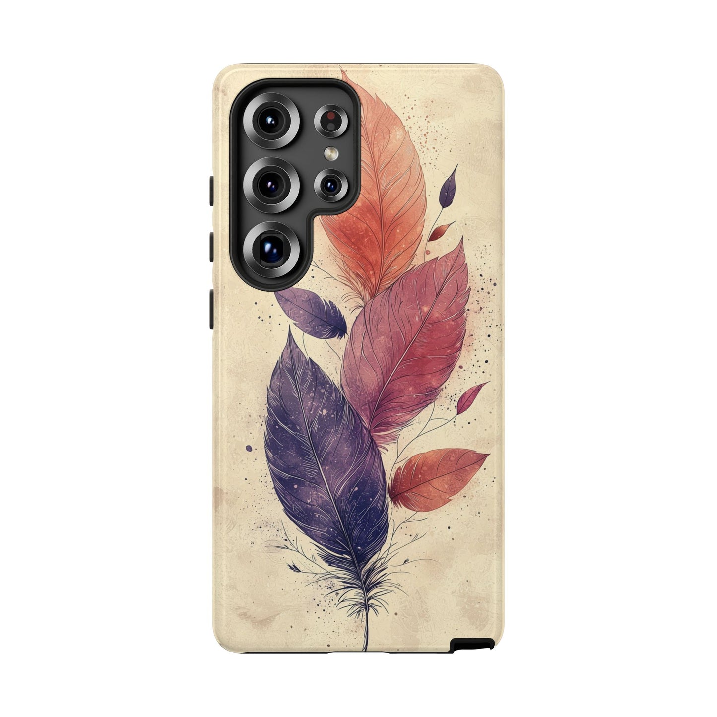 Boho Feather Bloom Phone Case for iPhone, Pixel & Samsung