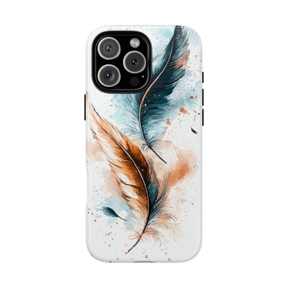 Feather Glow Watercolor Phone Case for iPhone, google Pixel & Samsung