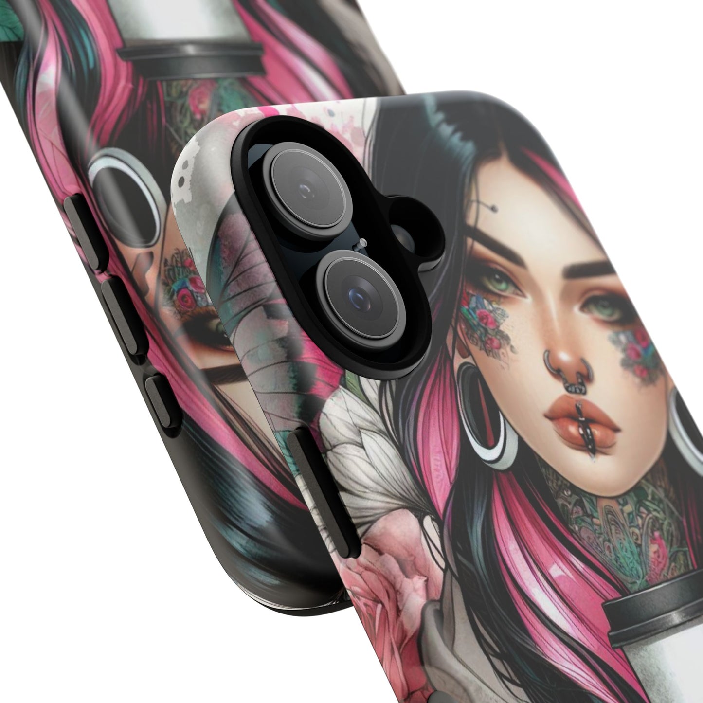 Tattooed Coffee Lover Art Mobile Case