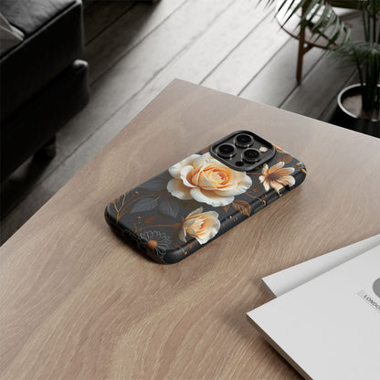 Elegant 3D Floral Design, Botanical Phone Case design for Iphone.