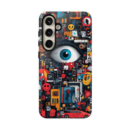 Contemporary Art Phone Case – Basquiat Graffiti Cover - iPhone, Samsung & Google Pixel Cover - Artistic Painting Case,  Art Lover Gift