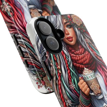 Boho Winter Queen – Cozy Dreads & Holiday Vibes Mobile Cover