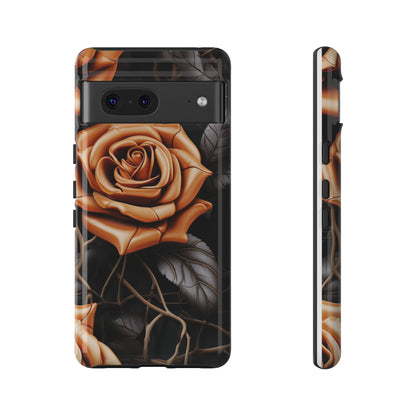 Midnight Gold Rose Mobile Case