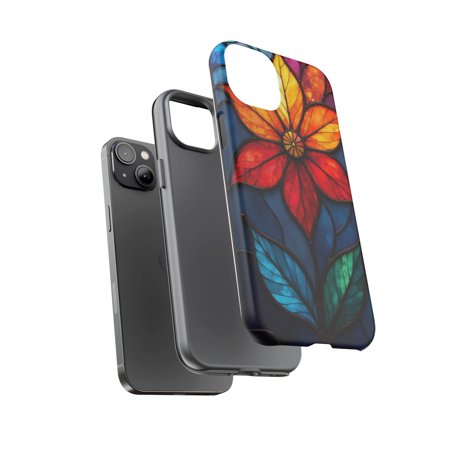 Radiant Blossom: Red and Orange Floral Elegance