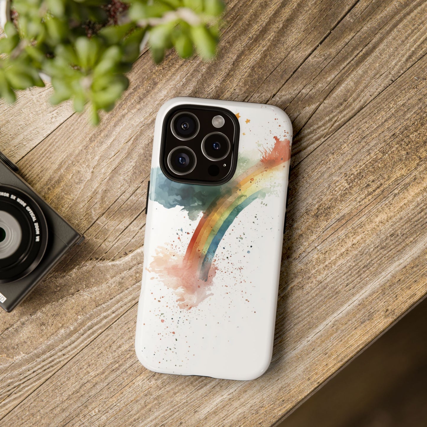 Mystic Splash Rainbow Watercolor Phone Case for iPhone, google Pixel & Samsung