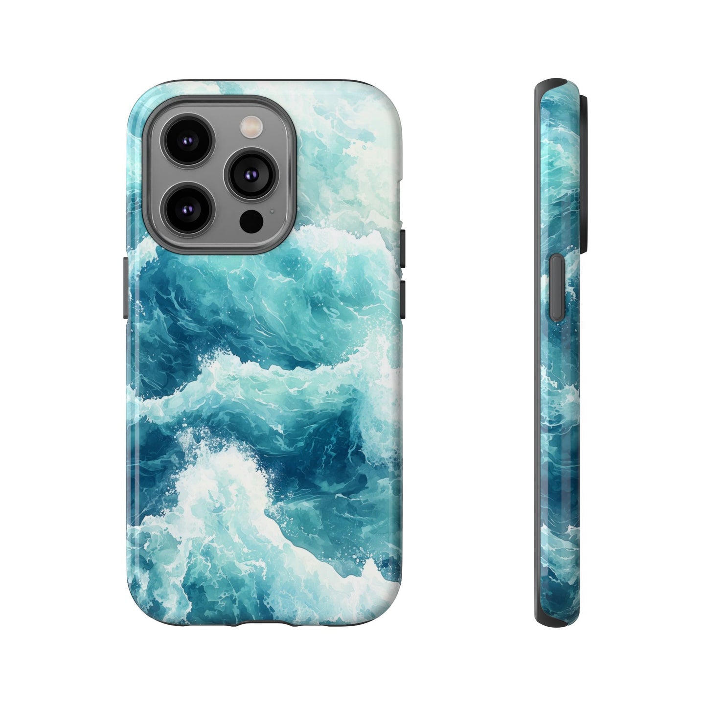 Seafoam Serenity Watercolor Phone Case for iPhone, google Pixel & Samsung