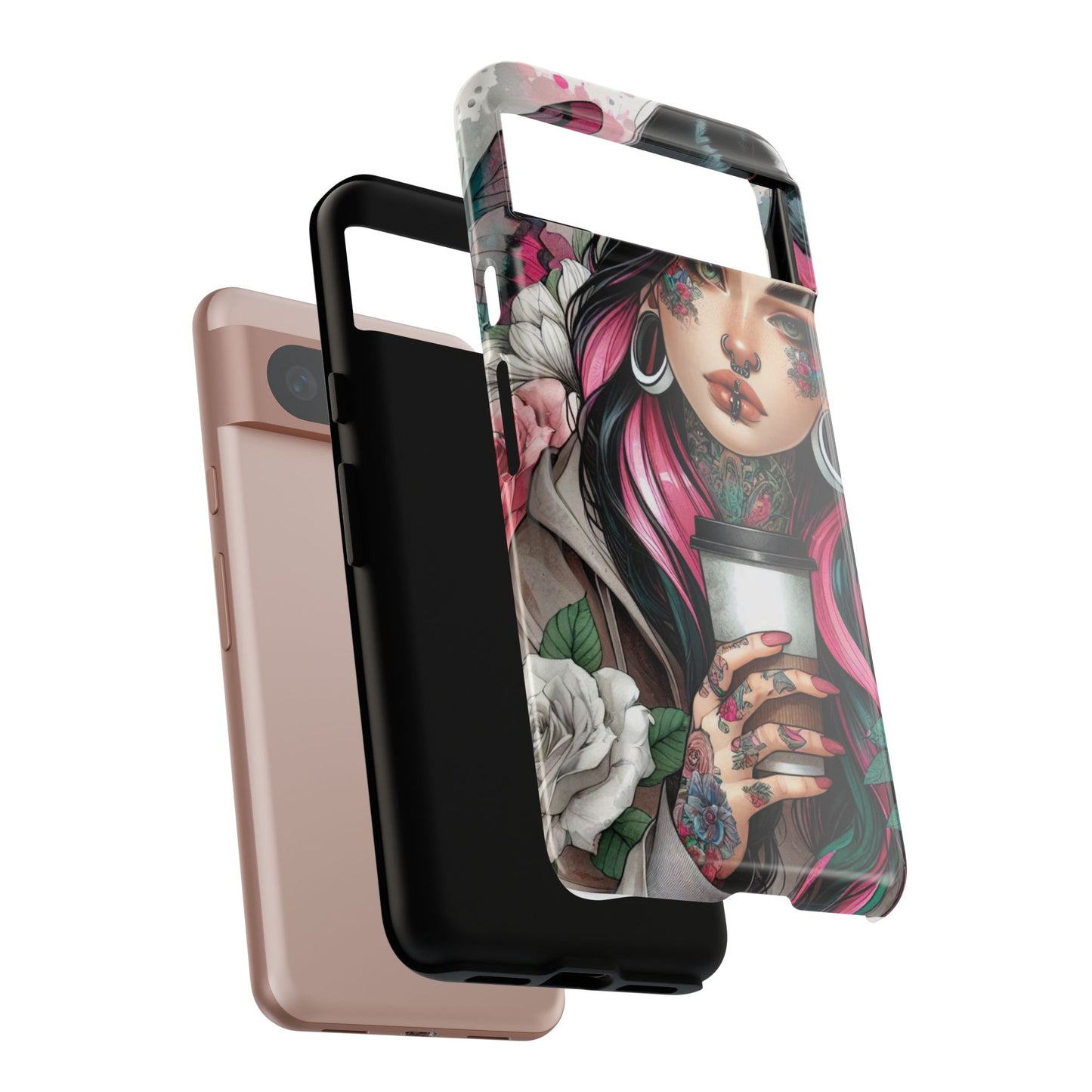 Tattooed Coffee Lover Art Mobile Case