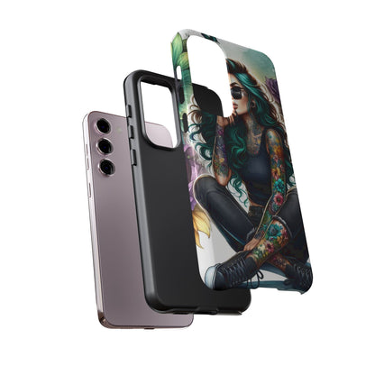 Urban Wildflower – Edgy Tattooed Beauty Mobile Cover