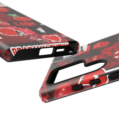 Red Pop Art Neon Vibes Phone Case