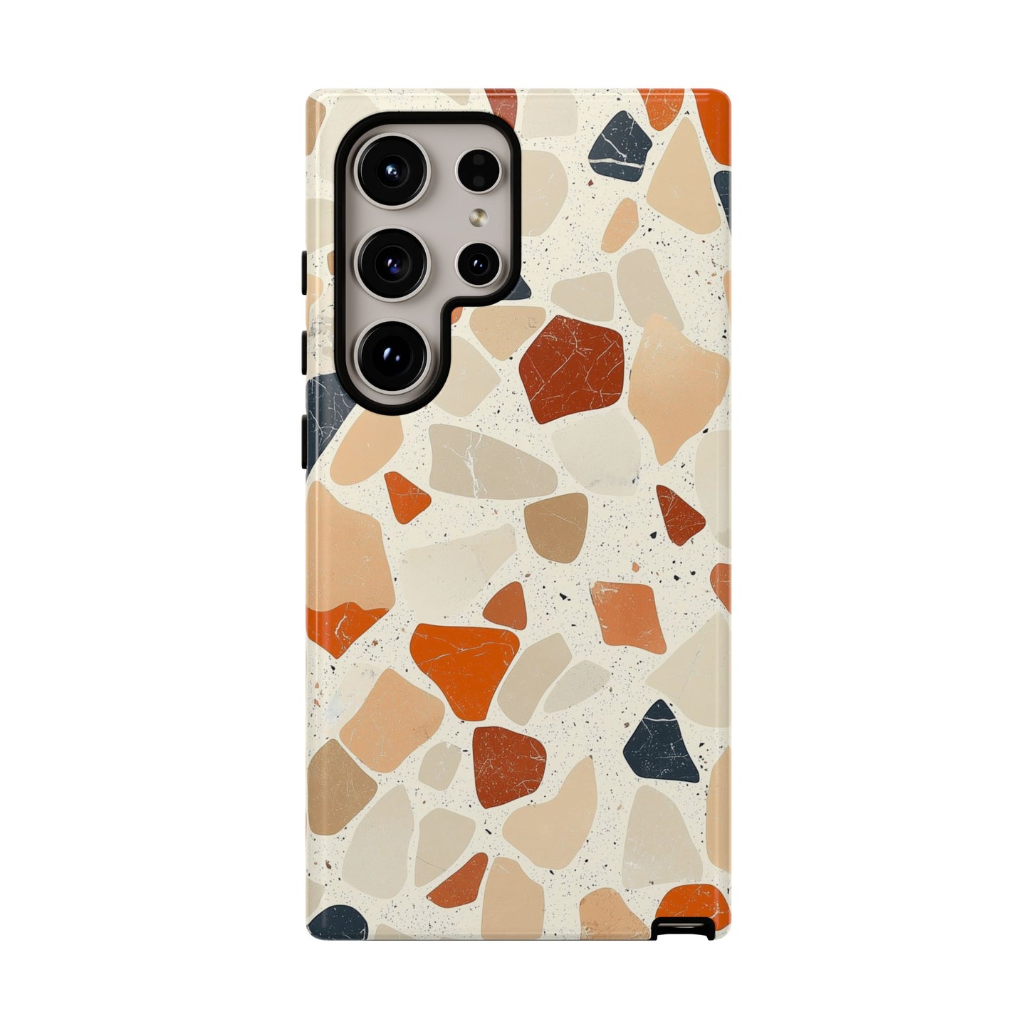Rustic Terrazzo Stone Phone Case for iPhone, Pixel & Samsung