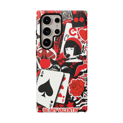 Bold Red & Black Ace Card Phone Case
